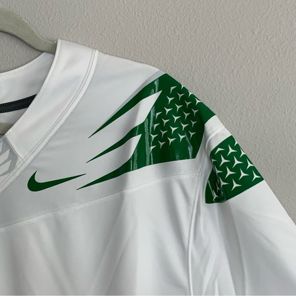 NIKE OREGON DUCKS XXL FOOTBALL JERSEY TEAM ISSUE NWT DB3042-100 WHITE BLANK HTF - Picture 4 of 14